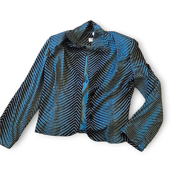 GILANI WOMENS SIZE 12 SEQUIN JACKET G - Picture 1 of 3